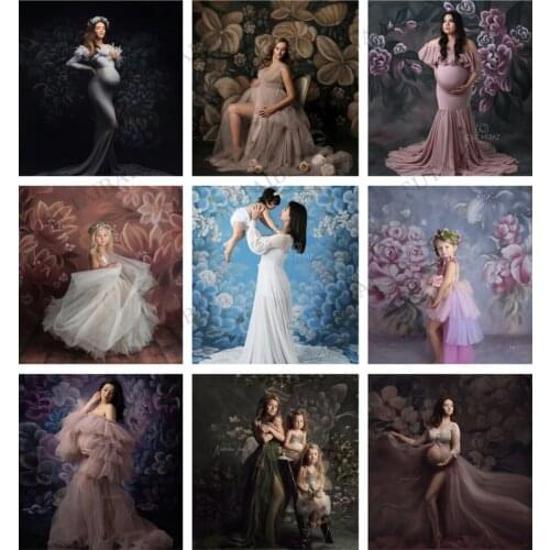 Photography Backdrops Oil Painting Abstract Texture Flowers Newborns Kids Portraits Studio Photo Background Birthday Baby Shower