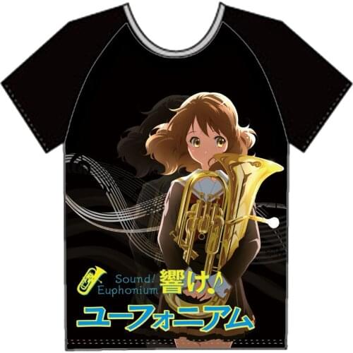 Japanese Sound Euphonium Oumae Kumiko Kawaii Summer style T-Shirt Anime T shirt Fashion Men Women Casual Short Sleeve shirt Tops