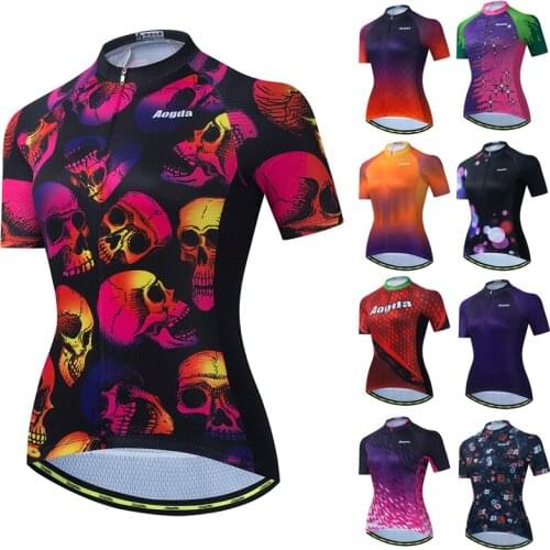 Short Sleeve Jersey Women Cycling Clothing Top Breathable Quick Dry Bike Shirt Mtb Road Bicycle Wear
