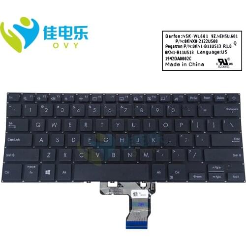 US English keyboard laptop for ASUS ExpertBook P2451 P2451FA EB0620R P2451F replacement keyboards qwetty keycaps 0KNX0-2122US00