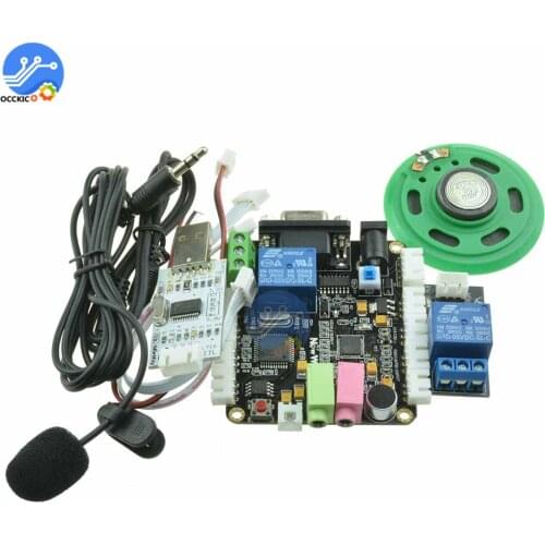 Voice Recognition Module DIY Kit With Microphone Speech Recognition Voice Control Sound Module For Arduino Compatible