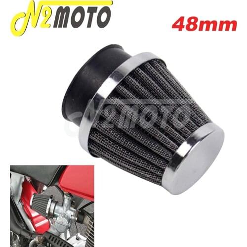 Motorcycle Air Filter Intake Filter 48mm Mushroom Air Cleaner Universal for Kawasaki Yamaha Honda Suzuki ATV Scooter Dirt Bikes