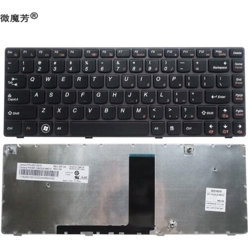 US New English gray Replace laptop keyboard For Lenovo V380 V480 v385 v380s V480S V485 v380a V480A V480SA