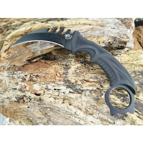 Theone Tyrannosaurus Claw Karambit Knife 440C Blade Tactical Pocket Fixed Blade Knife Hunting Fishing EDC Survival Tool Knives