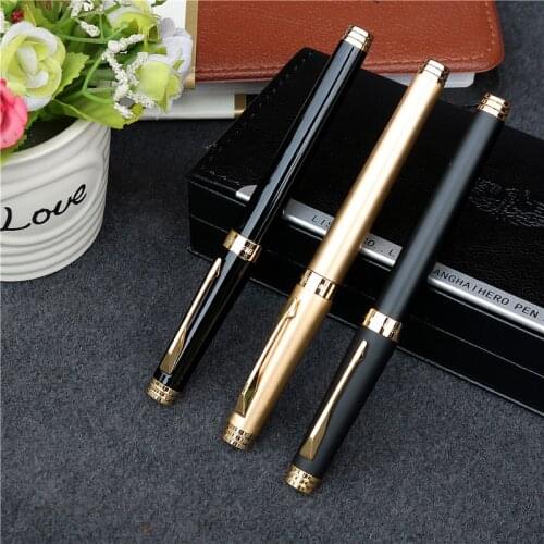 3-color luxury fountain pen with box and pen pouch packing can be selected New pen without ink