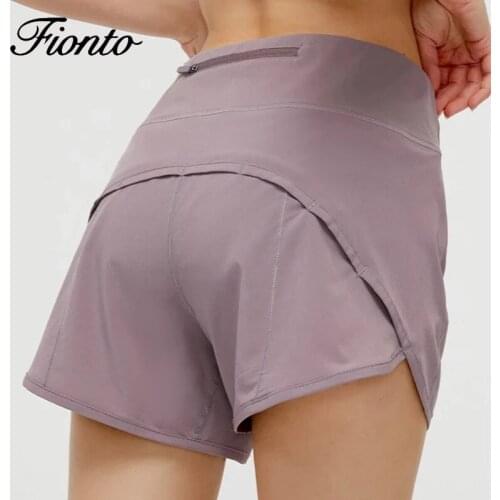 Yoga Shorts Back Zipper Pockeks Sports Shorts Women 2021 Running Short Exercise Workout Training Shorts Female Sportswear