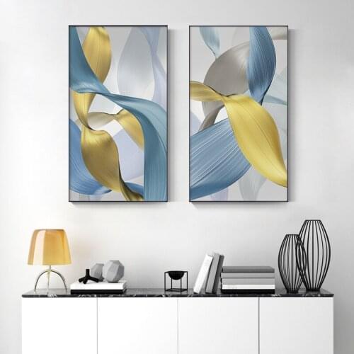 Modern Abstract Canvas Painting Luxury Ribbon Posters and Prints Nordic Wall Art Pictures for Living Room Fashion Home Decor