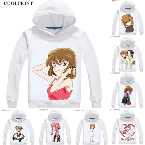 Haibara Ai Anita Hailey Vi Graythorn Hoodies Meitantei Conan Case Closed Detective Sweatshirt Streetwear Anime Hoodie Hooded