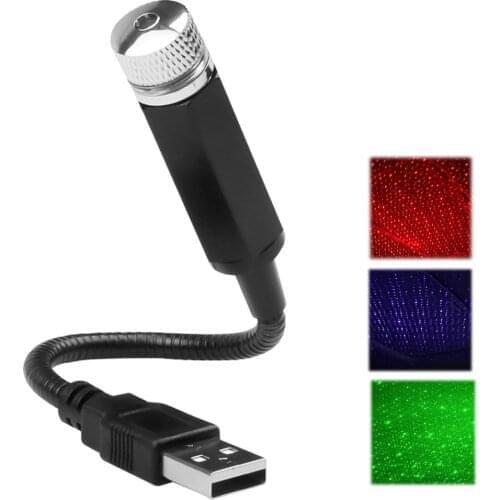 Universal USB LED Star Projector Neon Atmosphere Ambient Lamp Car Roof Interior Light 5 buyers