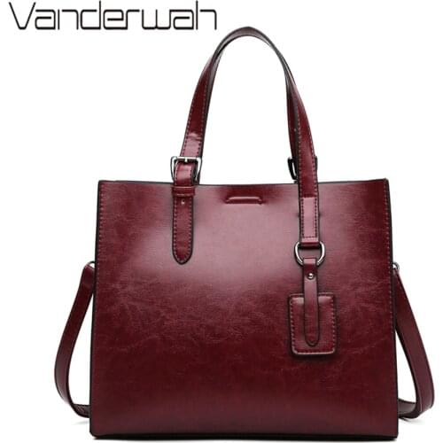 Soft Leather Women Handbag Large Capacity Women Crossbody Bags Vintage Shoulder Bag Designer Brand Tote Bags for Women 2020 Sac