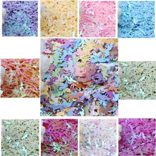10g AB Colors 15*20mm Unicorn Shape Loose Sequins diy Handmade Level Stage Performances Garments Sewing Accessories Paillettes