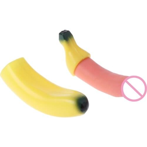 18cm Banana Gags Trick Jokes Toys Adult Dirty Novelty Pecker Toys
