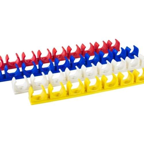 2pcs 16-32mm PVC pipe holder clamp row card Plastic PPR Electrician Tube support hook Steady Fixed U-type Water Pipe Clip Strap