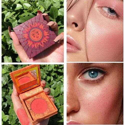 6 Colors Blush Glitter Pearl Eyeshadow Whitening Brightening Matte Rouge Trimming High-gloss All-in-one Palette Makeup 5g