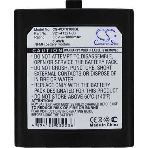 Cameron Sino 1800mAh Battery for Symbol PDT6100, PDT6110, PDT6140, PDT6142, PDT6146