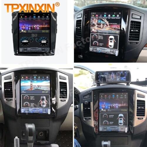 Carplay 2 Din Android 9 Tesla Multimedia Stereo For Mitsubishi Pajero V97 V93 Shogun Montero 2006+ GPS Navi WiFi Video Head Unit
