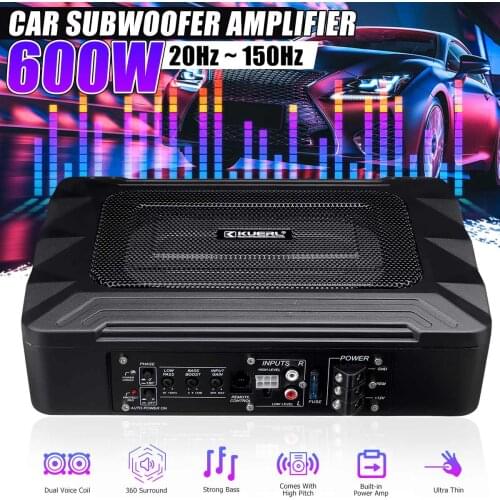 600W Car Stereo Amplifier Hifi Digital Audio Active Subwoofer Home Power Amplifier Car Auto Amplifier Non-destructive Speakers