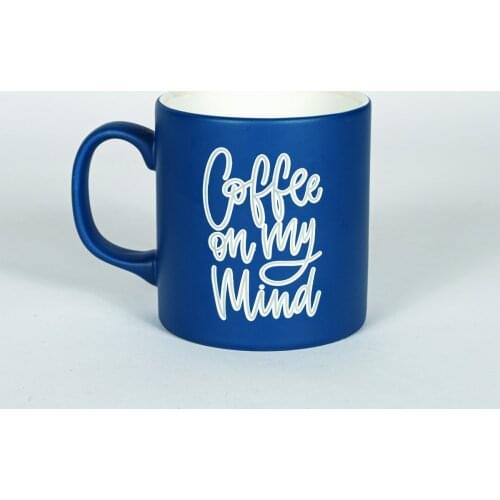 Design Mug - Coffee & Tea Mug - Dark Blue - For Gift - Kitchen & Home Decor