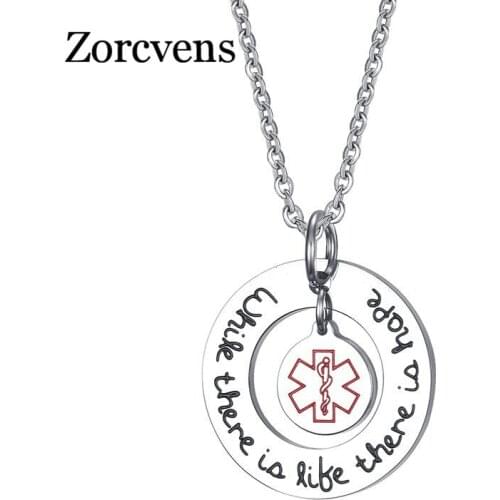 Modyle Exclusive Medical Alert ID Necklaces & Pendants for Women Jewelry