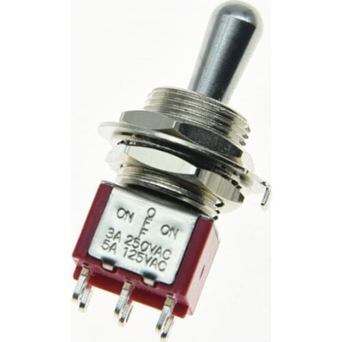 Guitar DPDT 3 Way ON OFF ON Toggle Switch Sealed Fat Bat Toggle Amplifier Switch