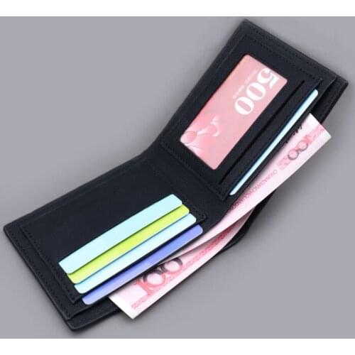 Men Card Wallet PU Leather Male Vintage Thin Wallets Business ID Credit Card Holder Wallet CardHolder Mini Money Bag Coin Purse