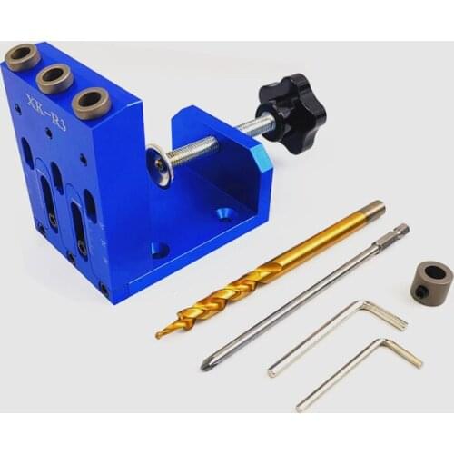 Pocket Hole Jig Kit System for Wood Working & Joinery and Step Drill Bit & Accessories Wood Work Tool