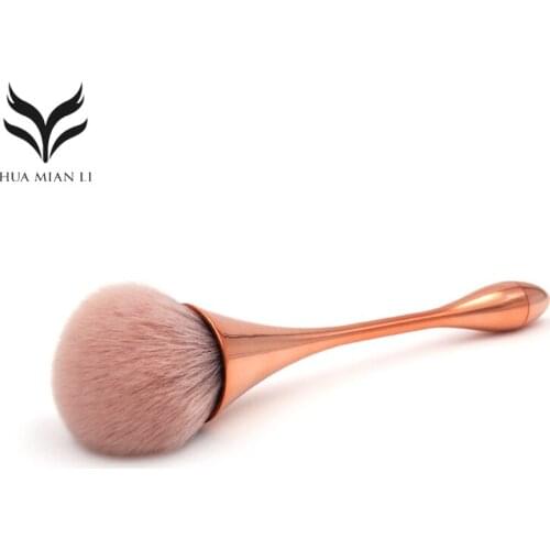 Single Face Powder Brush Foundation Makeup Brush Rose Gold Powder Makeup Brush Face Beauty Tools Goblet Shape Cosmetic Brush