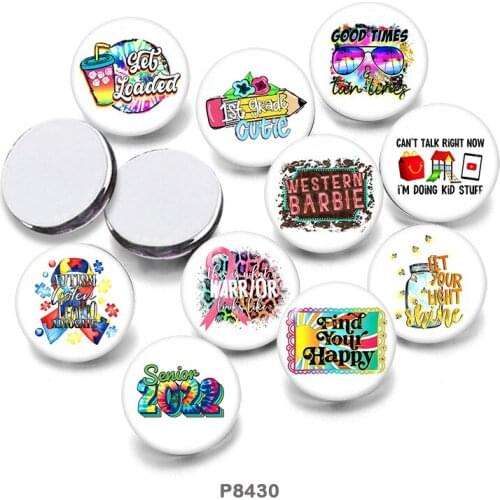 Pattern 12mm/18mm/20mm/25mm/30mm Round Glass Cabochon Flat Back Making Findings P8430