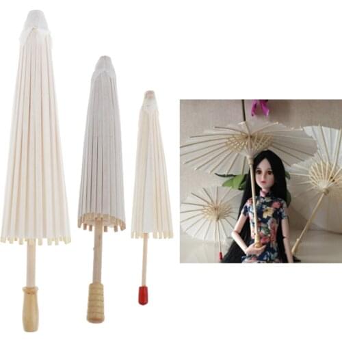 Mini Chinese Paper Parasol Umbrella for 60cm Night Lolita BJD SD Dolls DIY Craft Supplies 1/3 BJD Doll Decorative