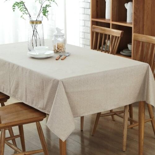 Minimalist Tablecloths Cotton Linen Waterproof Fabric Tableclothes For Rectangular Tables Coffee Tea Table Cover Home Decor