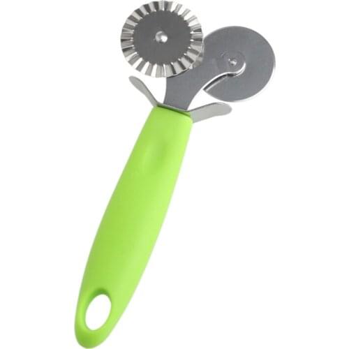 Stainless Steel Round Roller Cutter Pizza Hob Wheel Knife Pastry Dough Tools New P15D