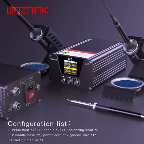I2C T12-PLUS 240W intelligence Double station Soldering station 2 seconds Heating up Fast Electric iron Maintenance tools