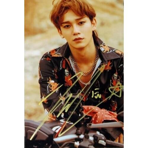 Signed EXO CHEN autographed photo TDON`T MESS UP MY TEMPO 6 versions 4*6 112018
