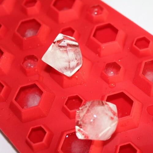 3d Diamonds Gem Cool Ice Cube Chocolate Soap Tray Mold Silicone Fodant Moulds