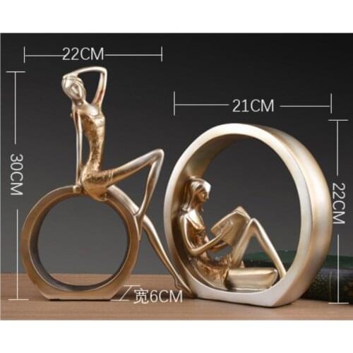 MODERN ABSTRACT ART RESIN YOGA POSE STATUE YOGA GIRL / LADY SCULPTURE DIFFERENT POSES HOME YOGA STUDIO DECOR DECORATIONS