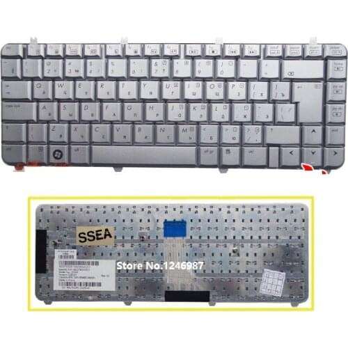 SSEA New Russian Keyboard Silver for HP Pavilion dv5t dv5z dv5 dv5-1000 laptop RU Keyboard