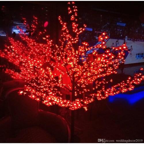 LED Christmas Light Cherry Blossom Tree 480pcsLED Bulb 1.5m Height Indoor or Outdoor Use Free Shipping Falling Water Transport