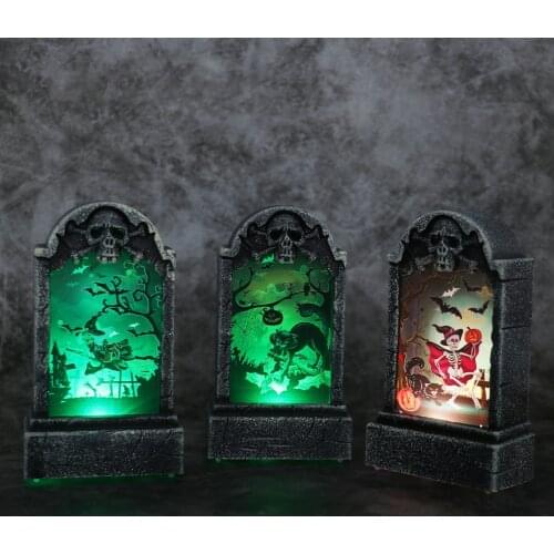 Halloween Decorations for Home Led Lights Holiday Lighting Decor Room Dorm Tombstone Witch Pumpkin Trick Or Treat Horror Ghost