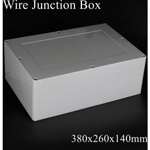 380x260x140mm ABS IP65 Waterproof Plastic Wire Junction Box Distribution Enclosure Project Case Electronic Terminal Instrument