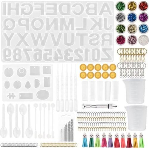 English alphabet Multi shape Epoxy Resin Mold Set Jewelry making Silicone Mold UV Casting Tools Clay Resin Jewelry Casting Molds