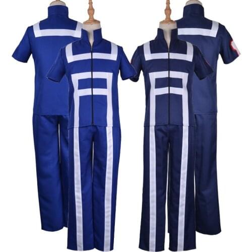 Anime My Hero Academia Cosplay Costume Todoroki Shouto Midoriya Izuku Top+Pants Halloween Christmas School Uniform Sportswear