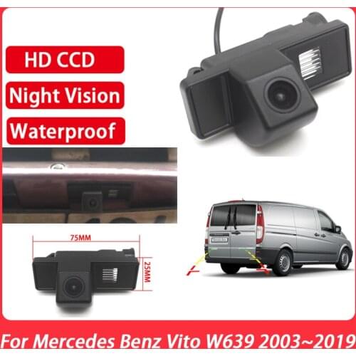 Car Back up Camera CCD Full HD Night Vision Rear View Camera high quality RCA For Mercedes Benz Vito W639 2003~2019