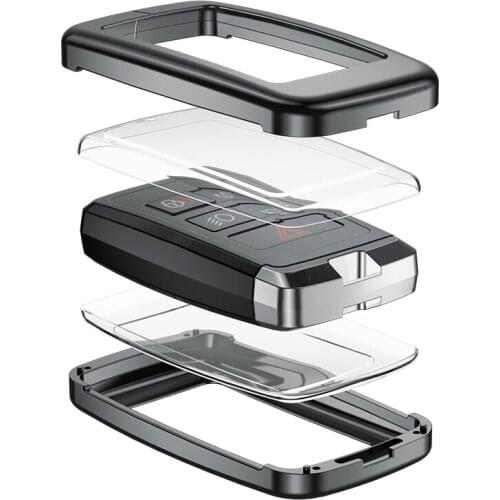 For Jaguar Keychain Car Accessible Transport Signal Key Shell Aluminum Alloy TPU Key Case Accessories