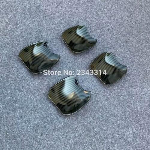 For Toyota RAV4 RAV 4 XA50 2019 2020 Exterior Door Bowl Cover Door Handle Frame Panel Trims Carbon Fibre Car Styling Accessories