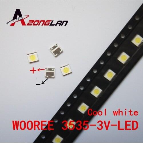 For WOOREE 5000PCS LED 3535 Light Beads Cool white 3V 1.85W LED LCD TV Backlight LED Backlight TV Application WM35E1F-YR07-eB
