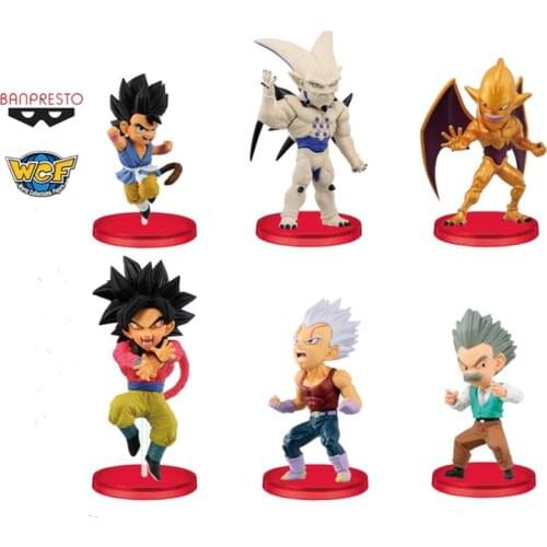 7cm BANDAI Shokugan Dragon Ball WCF GT4 Kuririn Four Star Dragon Toys Pvc Action Figure Collectible Model Toy