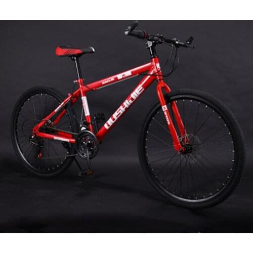 24/26 Inch Mountain Road Bike Dual Disc Brake 21/24/27 Speed Adult Shock Absorber Bike