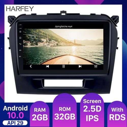 Harfey Android 10.0 Car GPS Radio 9inch Head Unit Player for 2015 2016 SUZUKI VITARA with Bluetooth USB AUX Car Multimedia