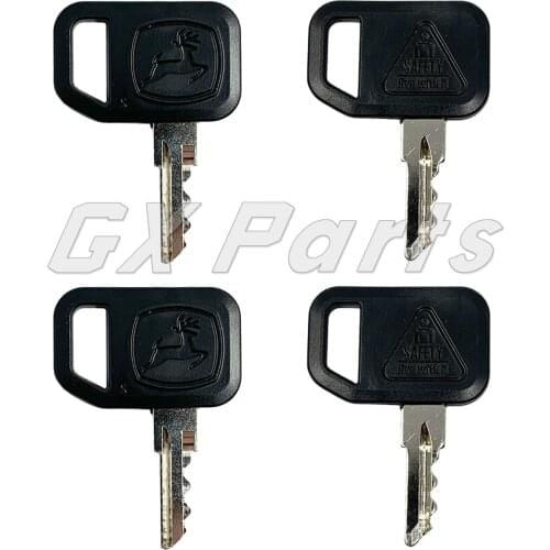 Ignition Keys (4) AM101600-A AM131841-A For John Deere Gator GX85 325 425 F510 GT235 LX173