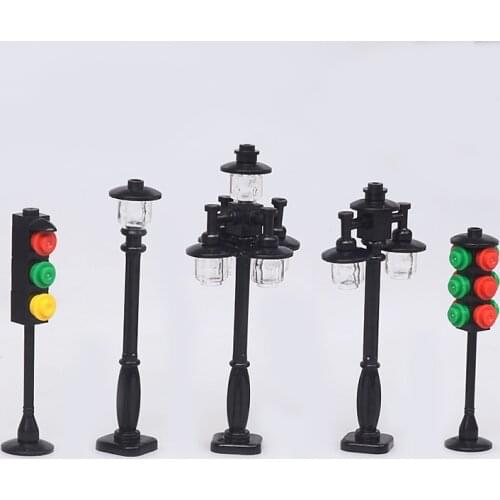 Dubbi diy Building Block street building street lamp can't bright Compatible with KNOWN BRAND Educational Toy Gift for Children